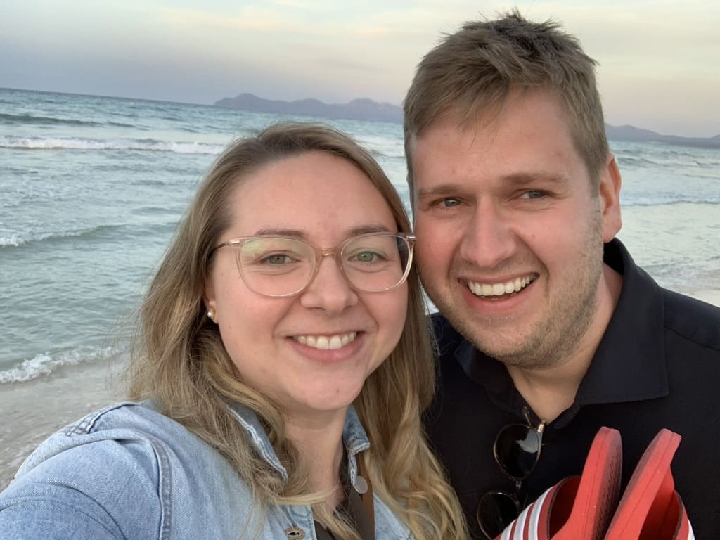 Meine Frau und ich auf Mallorca